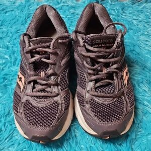 Saucony Gray and Pink Athletic Shoes for Running